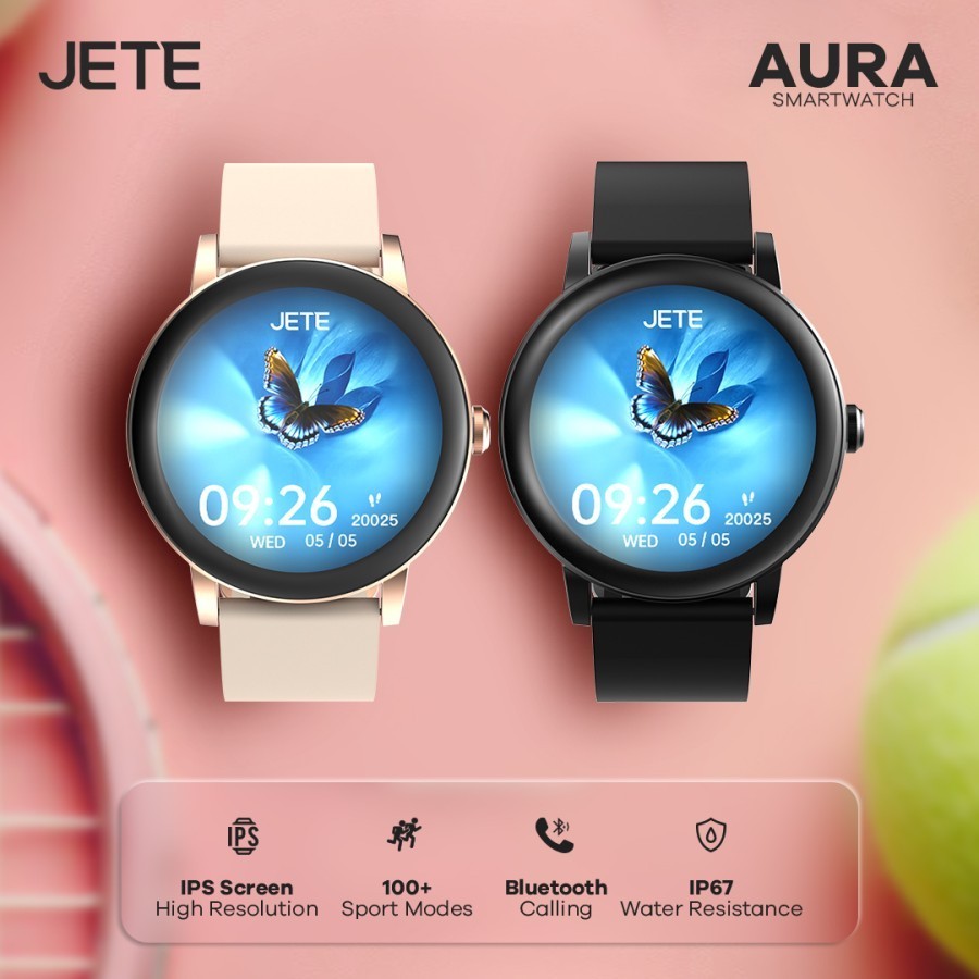JETE Smartwatch - Aura Series Black 1.3 inch JETE Smartwatch - Aura Series Black 1.3 inch