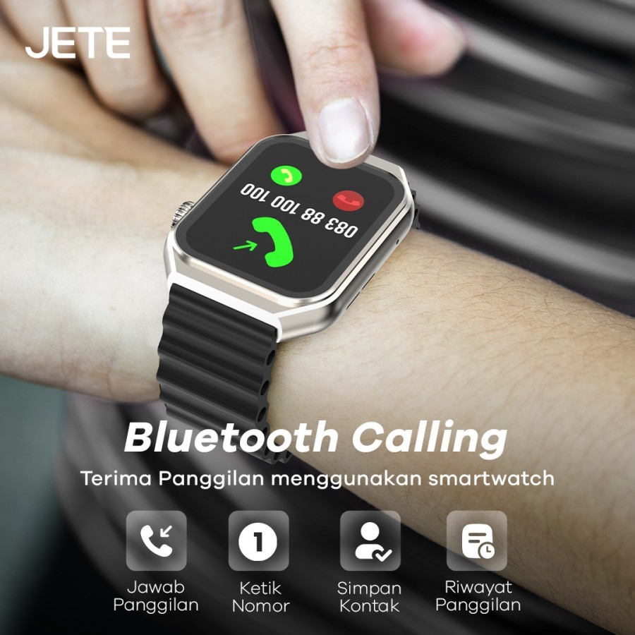 JETE Smartwatch - Muse Series Black 2.0 inch