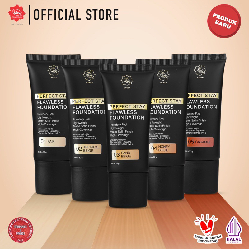 Viva Queen Perfect Stay Flawless Foundation 30gr - 02 Tropical Beige Viva Queen Perfect Stay Flawless Foundation 30gr - 02 Tropical Beige