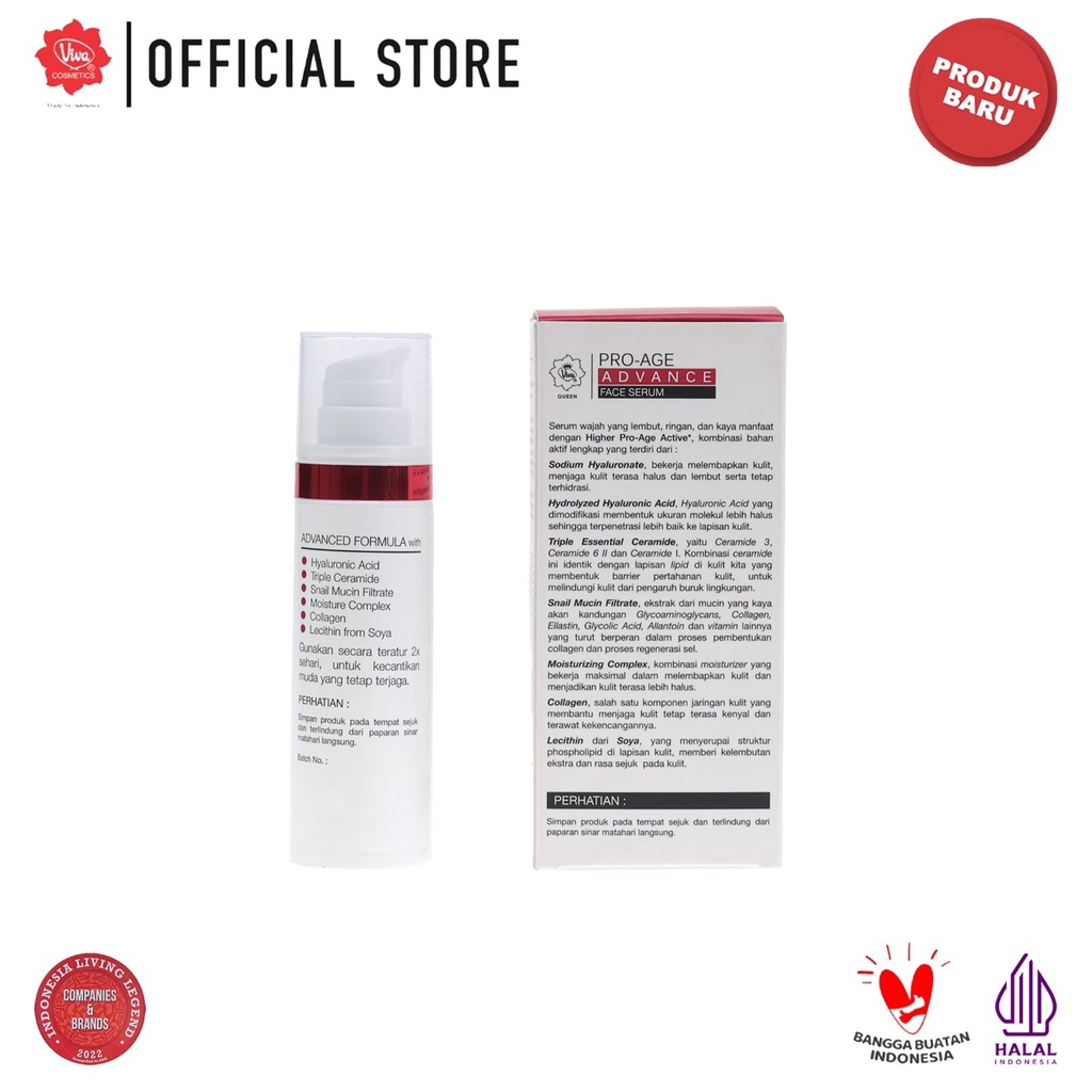 Viva Queen Pro-Age Advance Face Serum 30ml Viva Queen Pro-Age Advance Face Serum 30ml