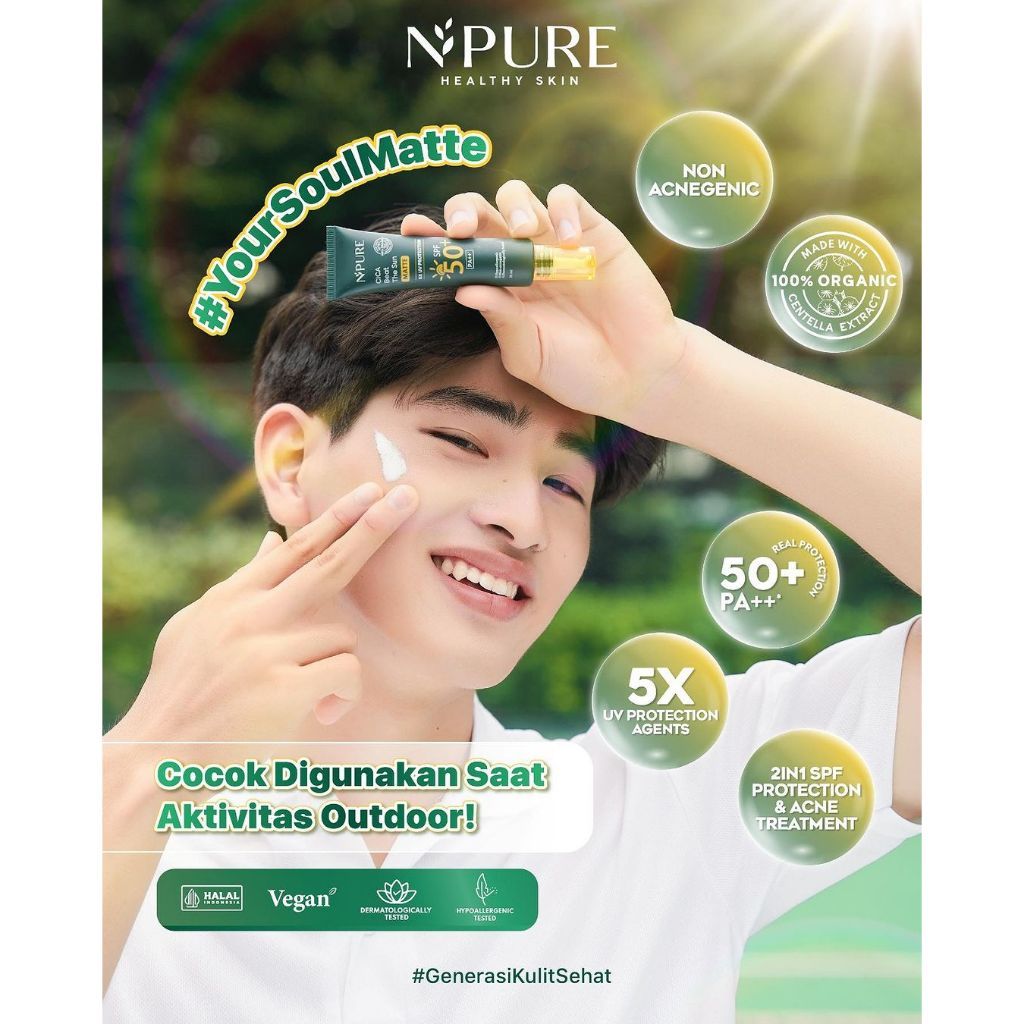 Npure Cica Beat The Sun Matte SPF50+ PA++++ 35ml