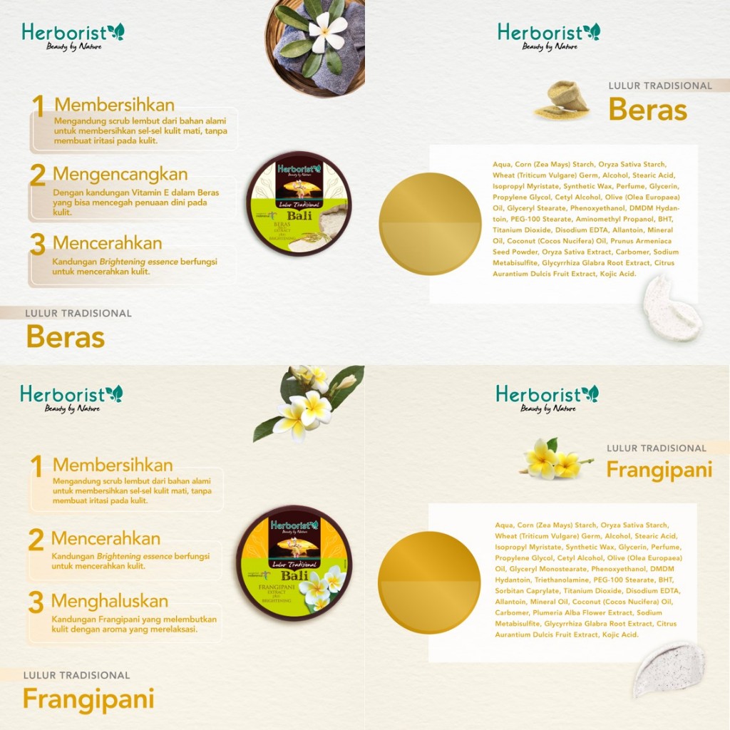 Herborist Lulur Tradisional Bali 100gr - Green Tea