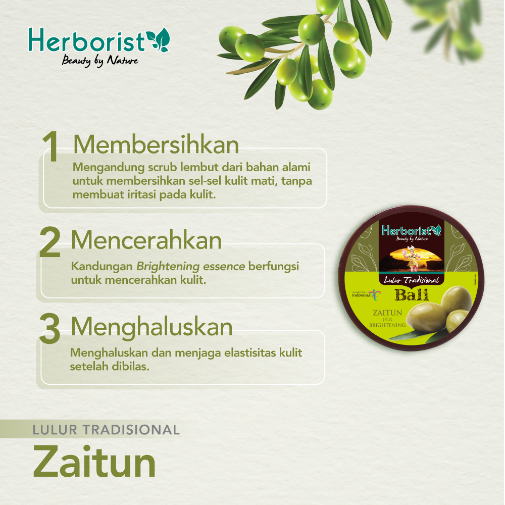 Herborist Lulur Tradisional Bali 100gr - Zaitun