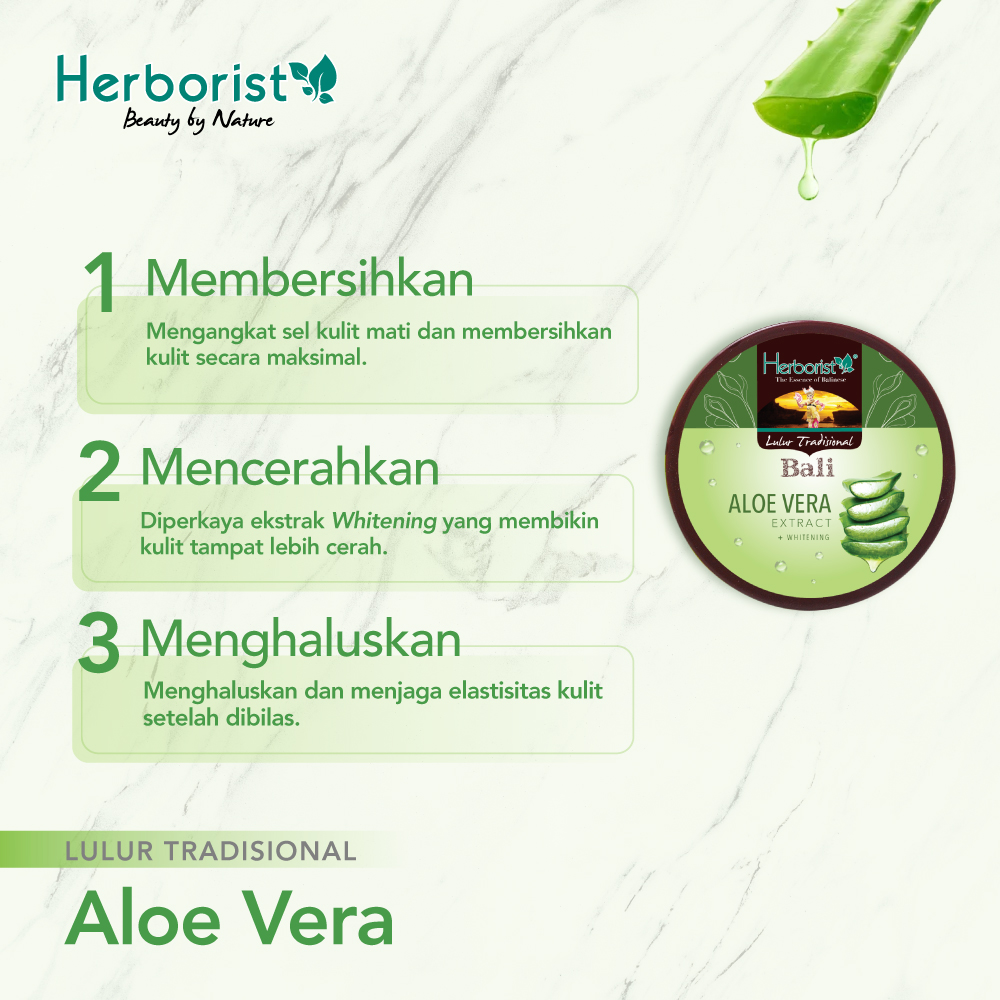 Herborist Lulur Tradisional Bali 100gr - Aloe Vera
