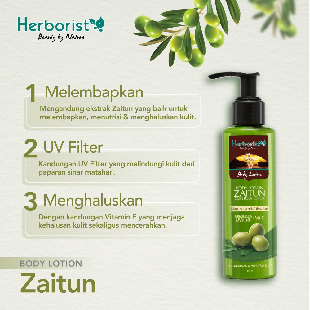 Herborist Body Care Body Lotion 145ml - Zaitun