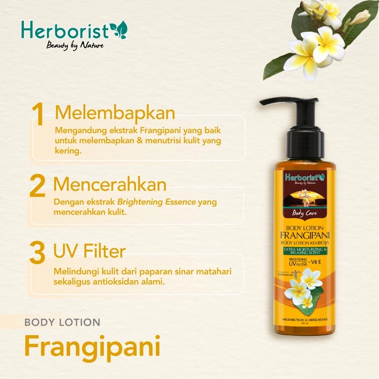 Herborist Body Care Body Lotion 145ml - Frangipani Herborist Body Care Body Lotion 145ml - Frangipani