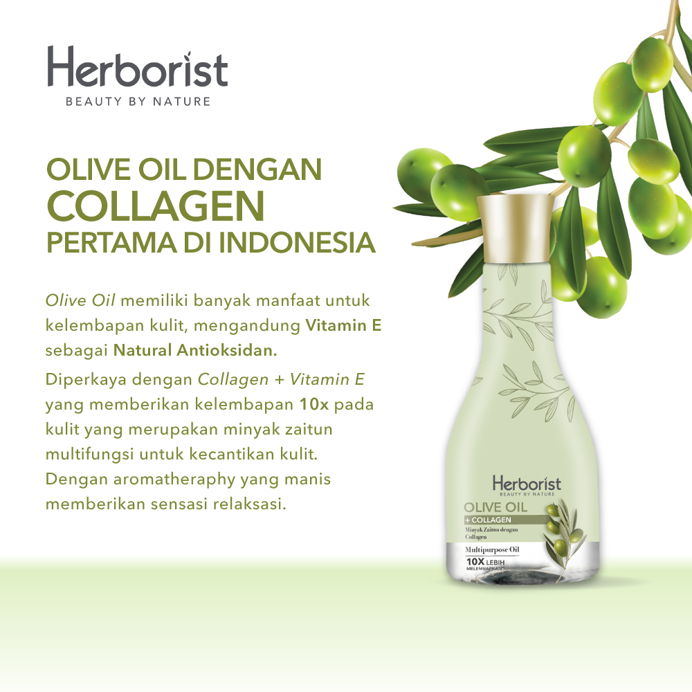 Herborist Minyak Zaitun Olive Oil + Collagen 150ml