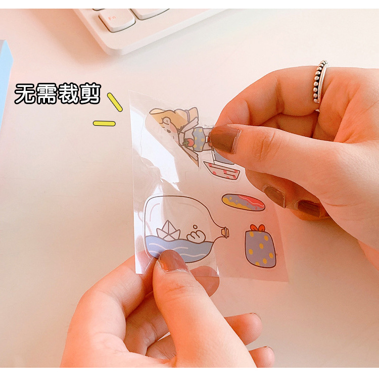 Stiker Momo 2D Warna Single Isi 100 Waterproof Anti Air