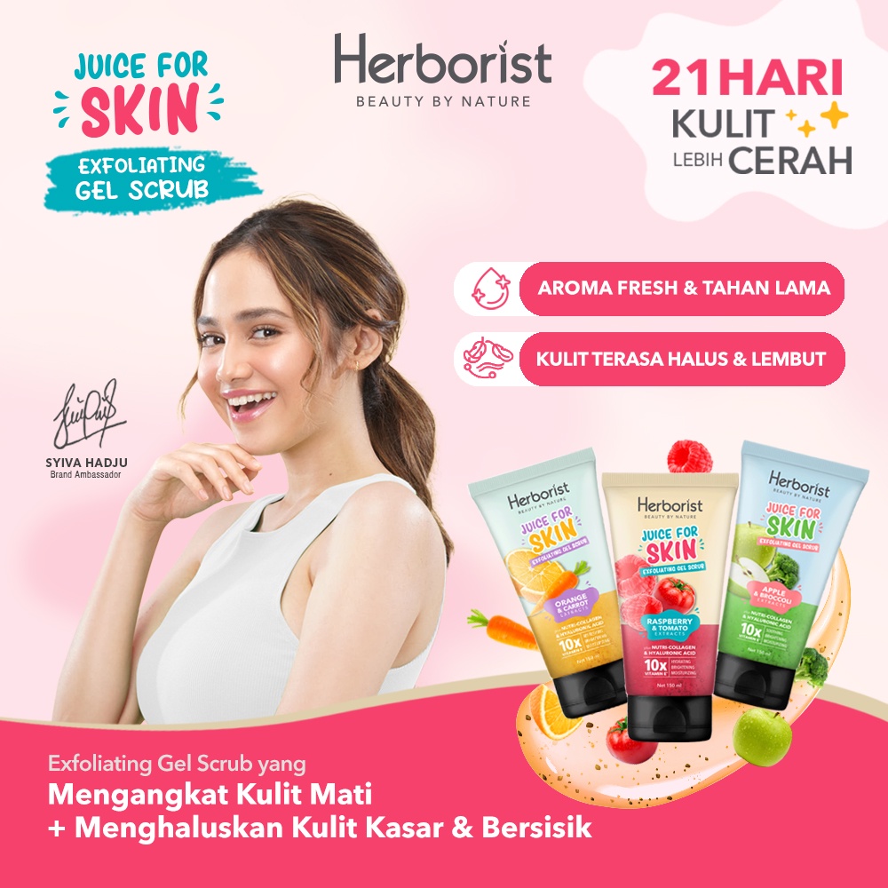 Herborist Juice For Skin Exfoliating Gel Scrub 150ml - Apple & Broccoli