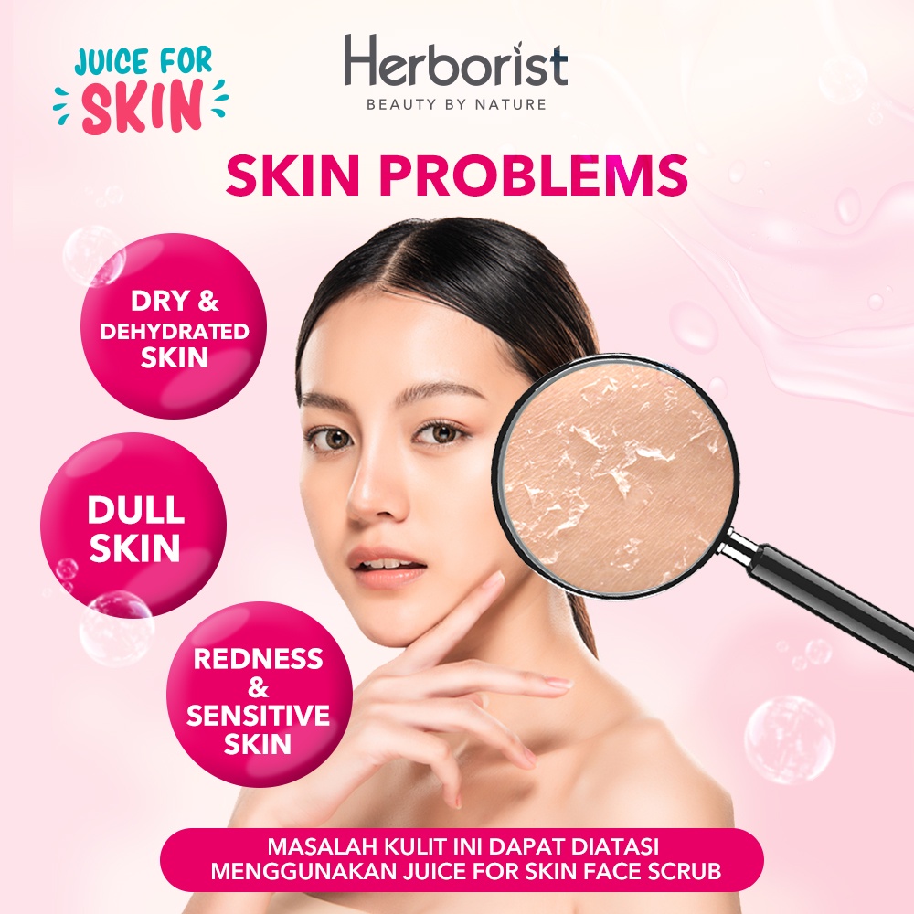 Herborist Juice For Skin Face Scrub 60gr - Raspberry & Tomato (Hydrating) Herborist Juice For Skin Face Scrub 60gr - Raspberry & Tomato (Hydrating)