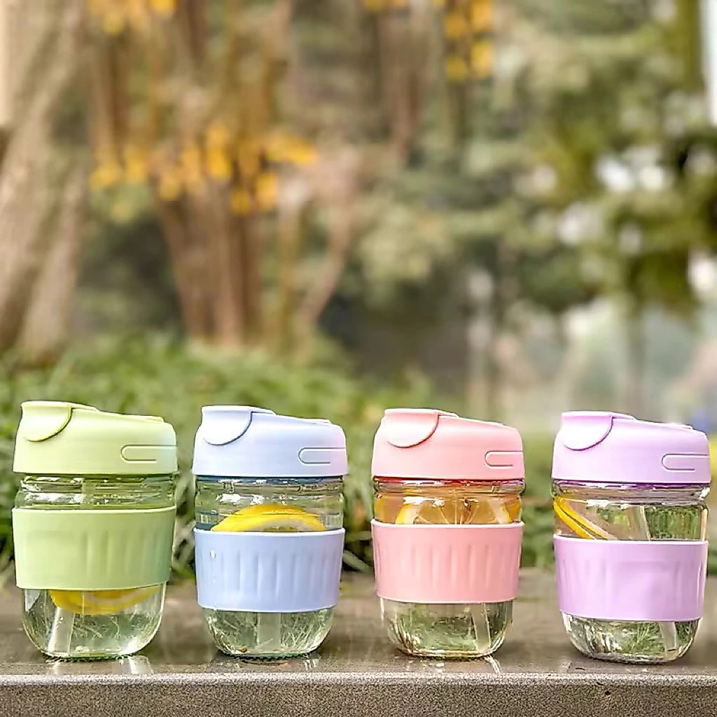 Tumblr Kaca Aesthetic Polos 350ml (Tumbler Cup Free Sedotan) Tumblr Kaca Aesthetic Polos 350ml (Tumbler Cup Free Sedotan)