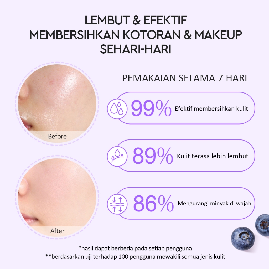 Glad 2 Glow Cleanser - Blueberry Ceramide Low Ph Gel 70ml