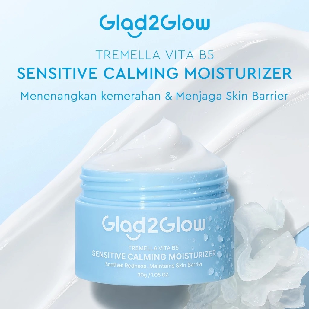 Glad 2 Glow Moisturizer - Tremella Vita B5 Sensitive Calming 30gr Glad 2 Glow Moisturizer - Tremella Vita B5 Sensitive Calming 30gr
