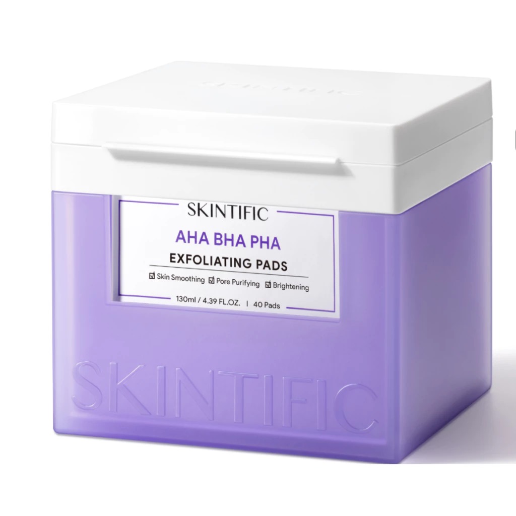 Skintific AHA BHA PHA Exfoliating Pads 130ml (40pads)