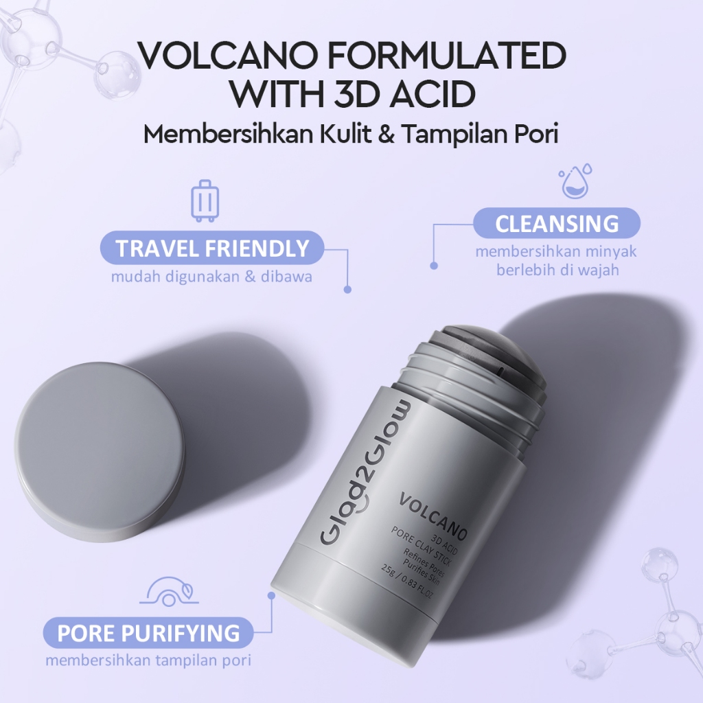 Glad 2 Glow Clay Stick - Volcano 3D Acid 25gr