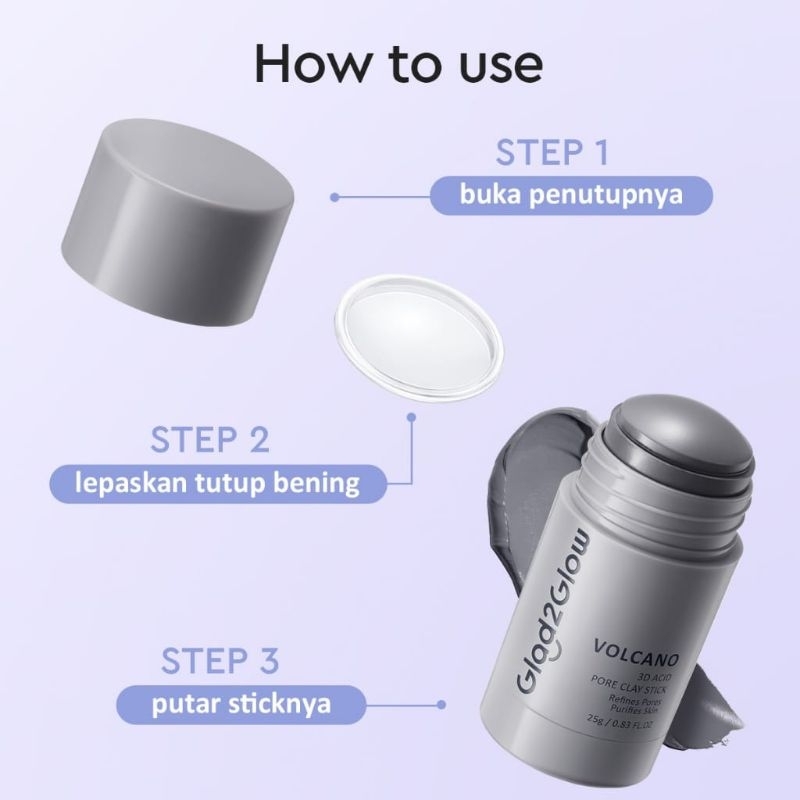 Glad 2 Glow Clay Stick - Volcano 3D Acid 25gr