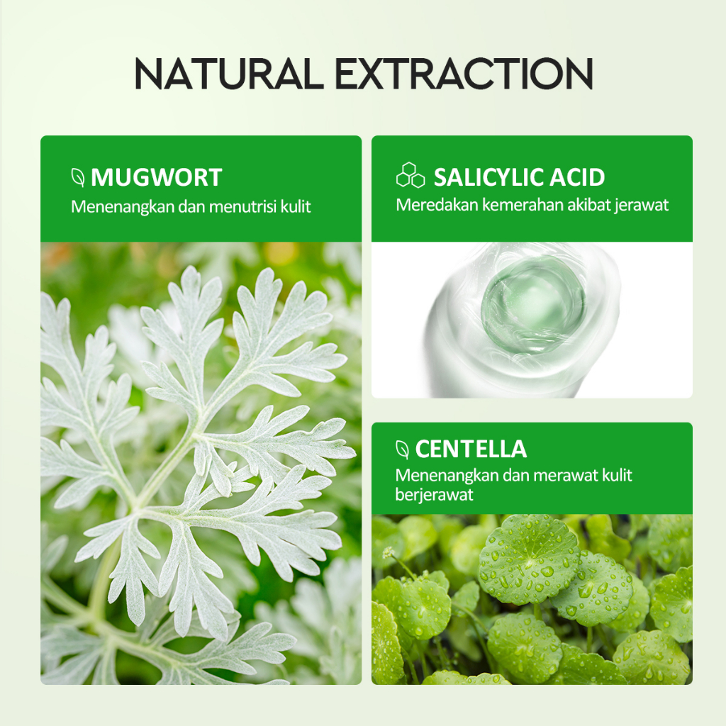 Glad 2 Glow Clay Stick - Mugwort Salicylic Acid Acne 25gr