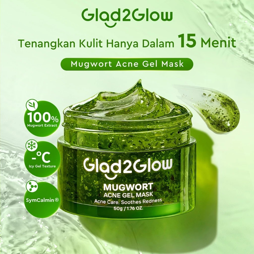 Glad 2 Glow Gel Mask - Pure Mugwort Acne 50gr