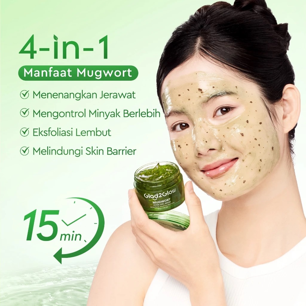 Glad 2 Glow Gel Mask - Pure Mugwort Acne 50gr