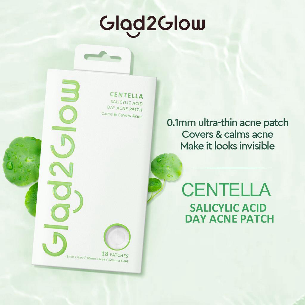 Glad 2 Glow Acne Patch - Centella Salicylic Acid Day 18patch Glad 2 Glow Acne Patch - Centella Salicylic Acid Day 18patch