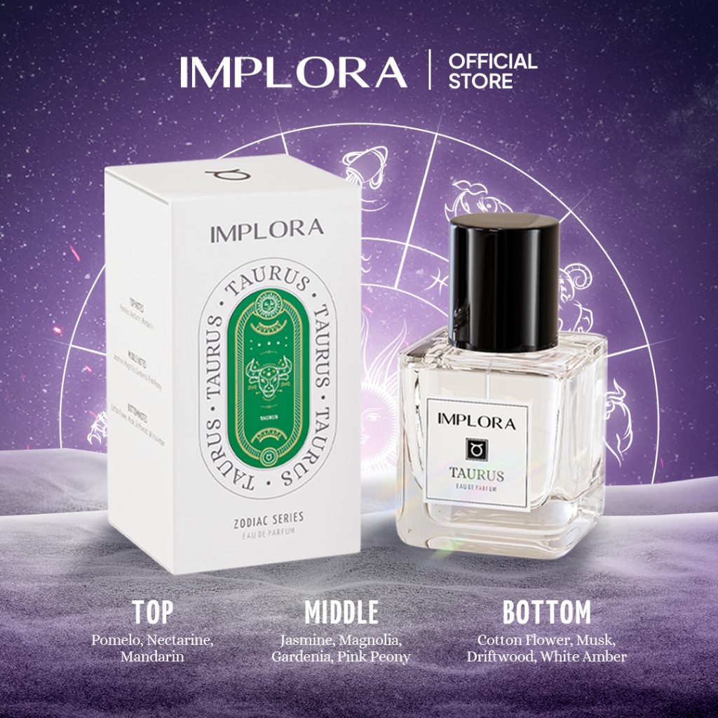 Implora Eau De Parfum Zodiac Series 30ml - Taurus Implora Eau De Parfum Zodiac Series 30ml - Taurus