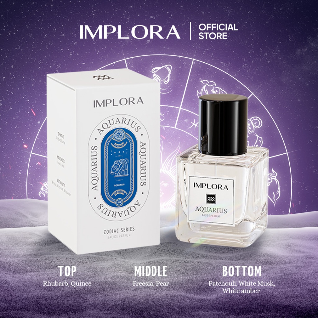 Implora Eau De Parfum Zodiac Series 30ml - Aquarius Implora Eau De Parfum Zodiac Series 30ml - Aquarius
