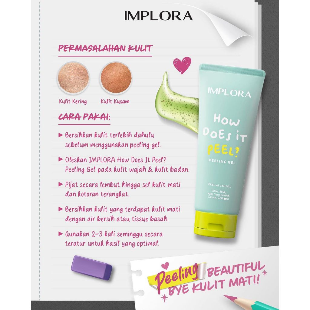 Implora How Does It Peel Peeling Gel 50gr Implora How Does It Peel Peeling Gel 50gr