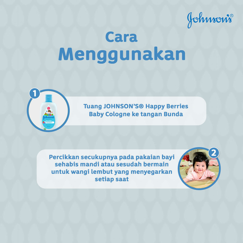 Johnsons Baby Cologne 100ml - Happy Berries Johnsons Baby Cologne 100ml - Happy Berries