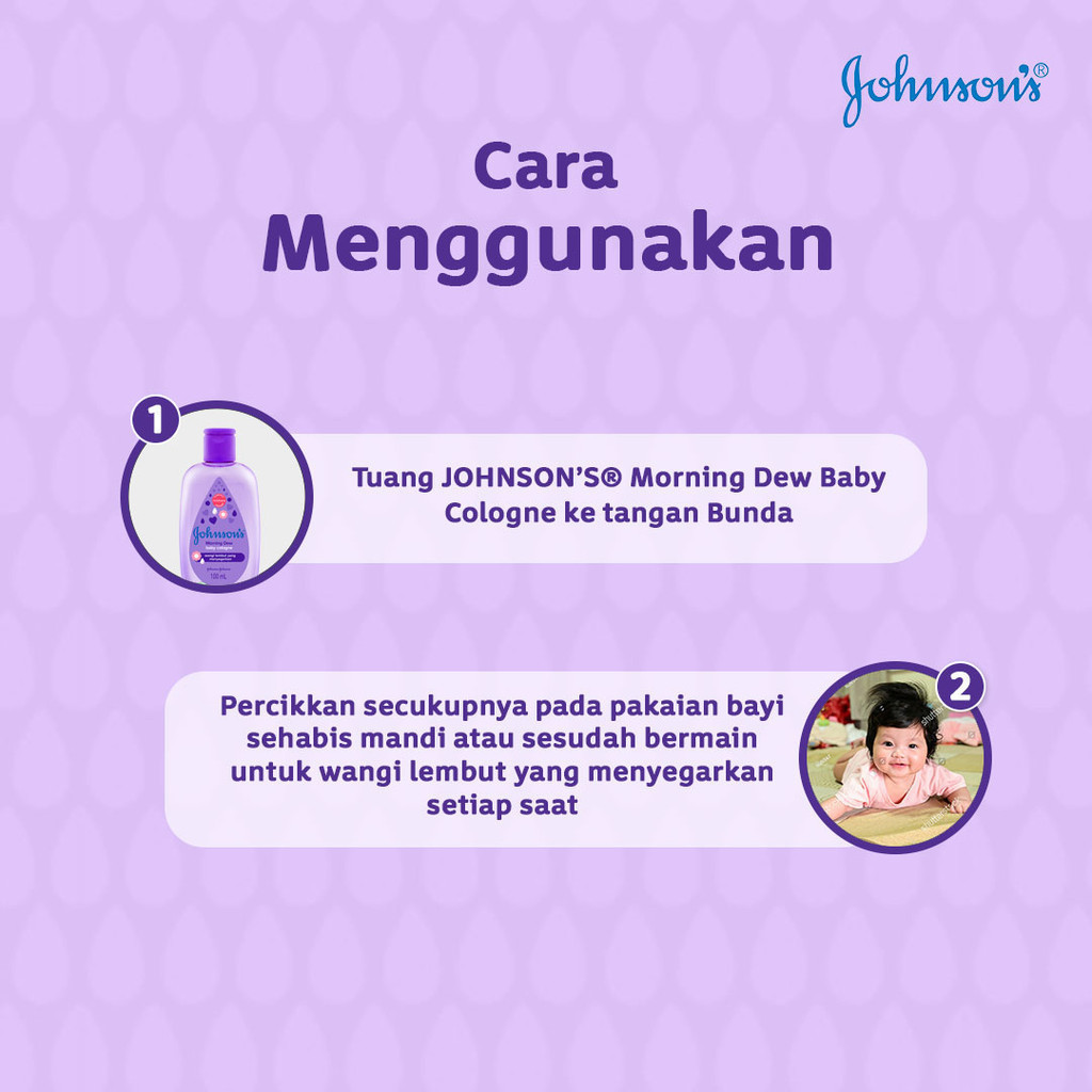 Johnsons Baby Cologne 100ml - Morning Dew