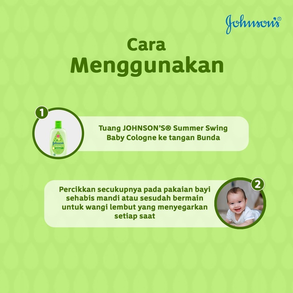 Johnsons Baby Cologne 100ml - Summer Swing Johnsons Baby Cologne 100ml - Summer Swing