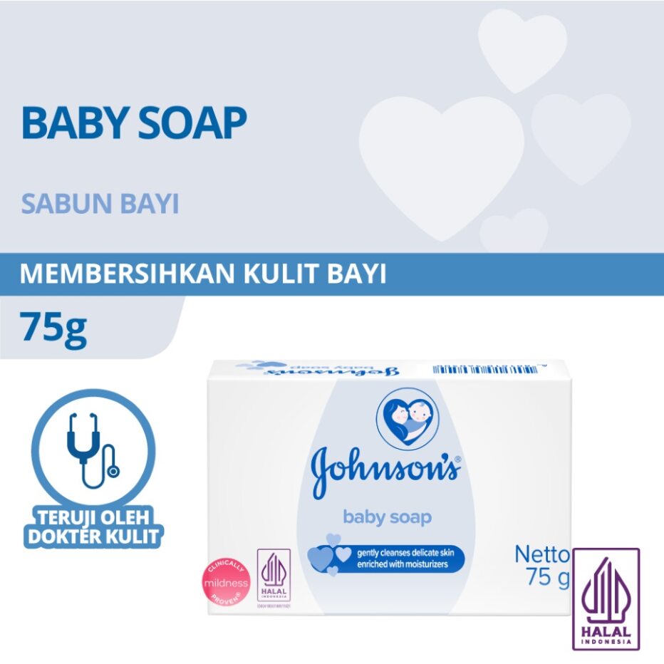 Johnsons Baby Soap 75gr - Reguler Johnsons Baby Soap 75gr - Reguler