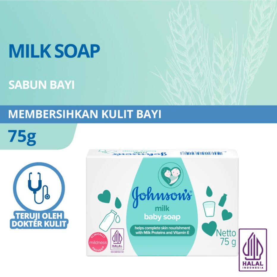 Johnsons Baby Soap 75gr - Milk Johnsons Baby Soap 75gr - Milk