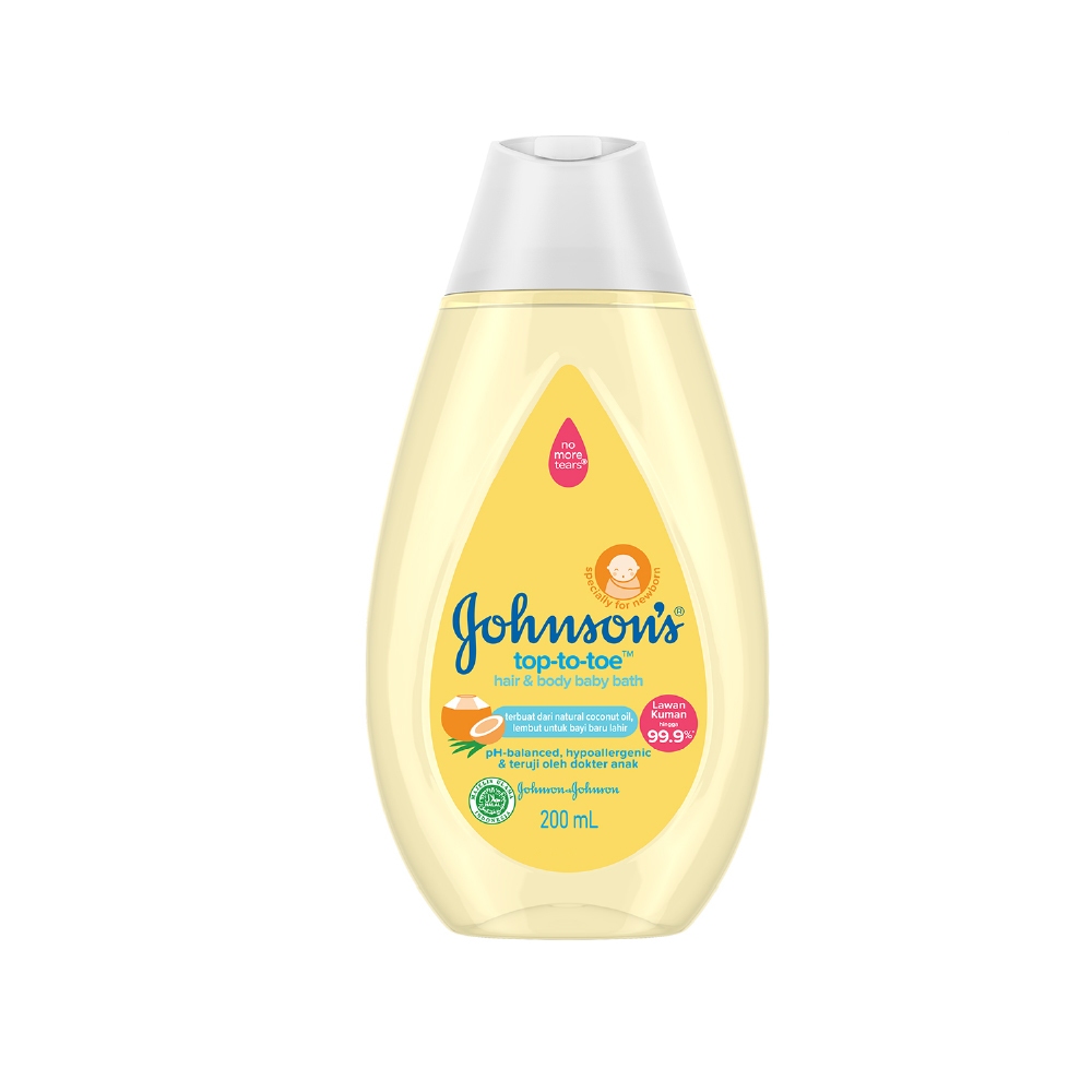 Johnsons Baby Hair & Body Baby Bath - Top To Toe 200ml