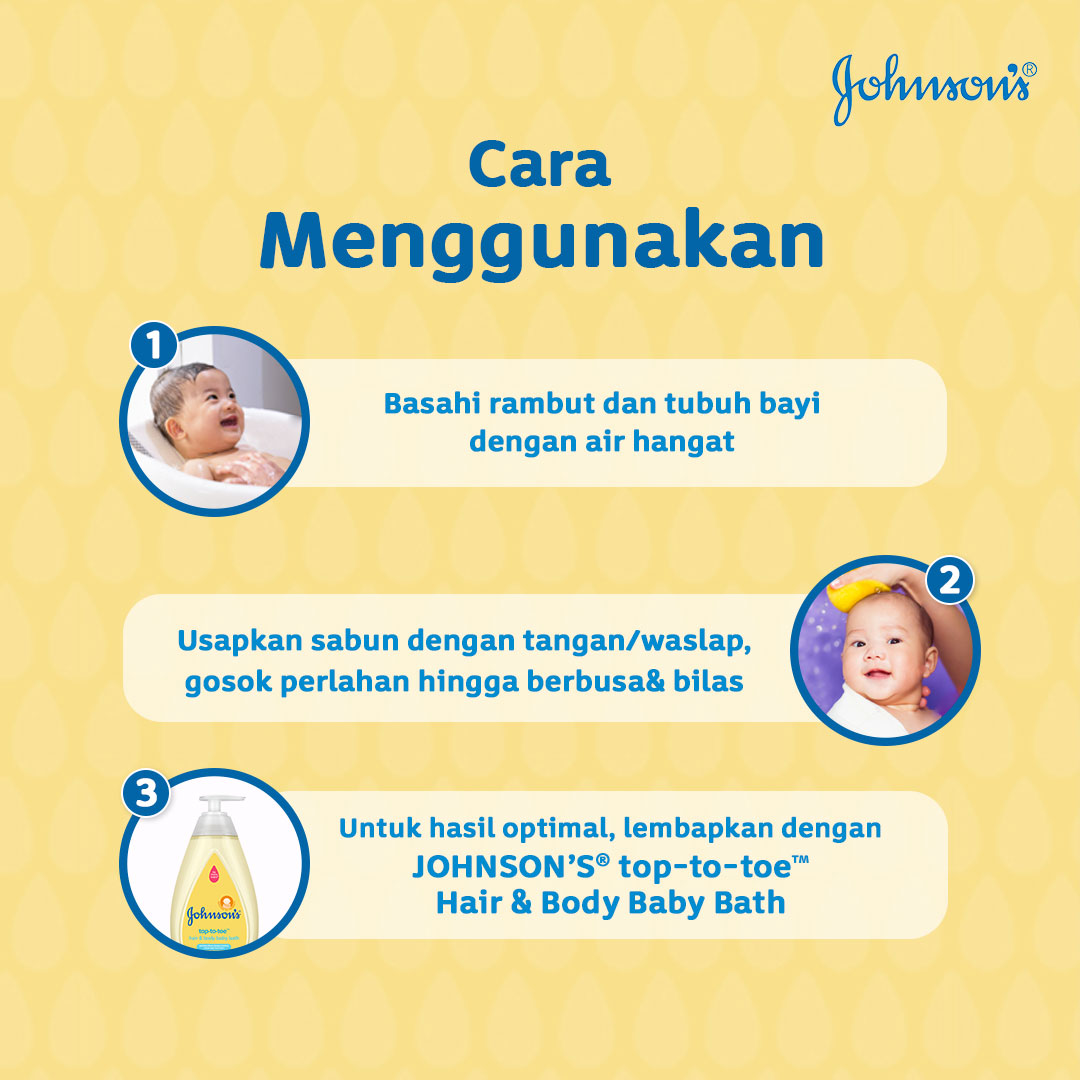 Johnsons Baby Hair & Body Baby Bath - Top To Toe REFILL 400ml