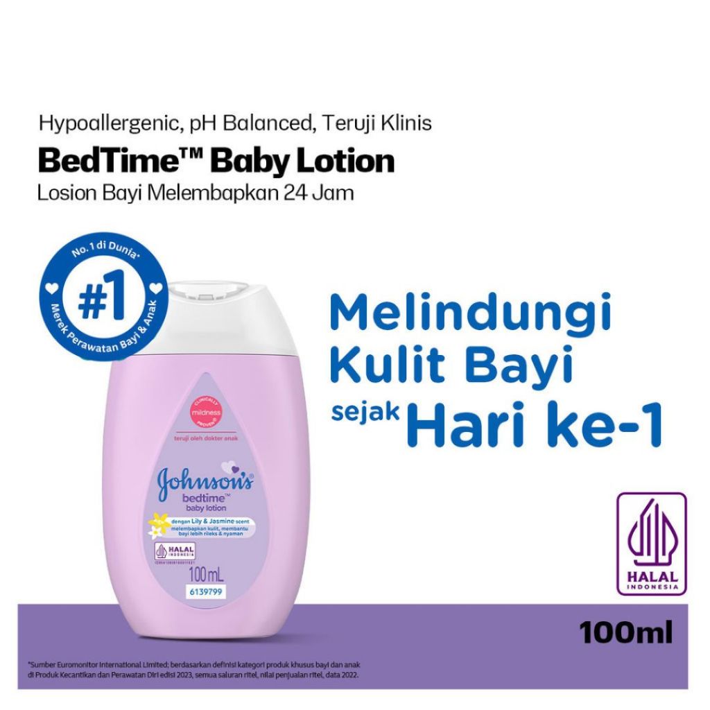 Johnsons Baby Lotion 100ml - Bedtime Johnsons Baby Lotion 100ml - Bedtime
