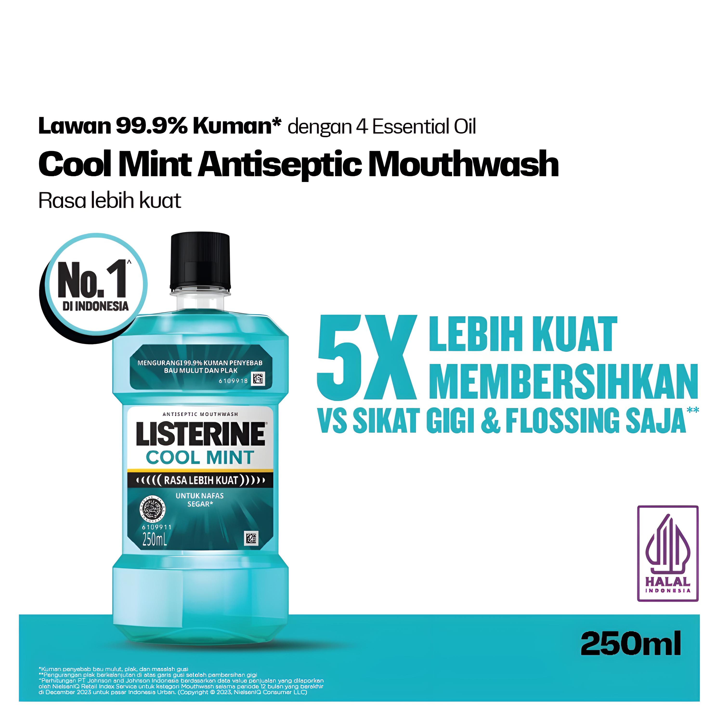 Listerine Antiseptic Mouthwash - Coolmint 250ml Listerine Antiseptic Mouthwash - Coolmint 250ml
