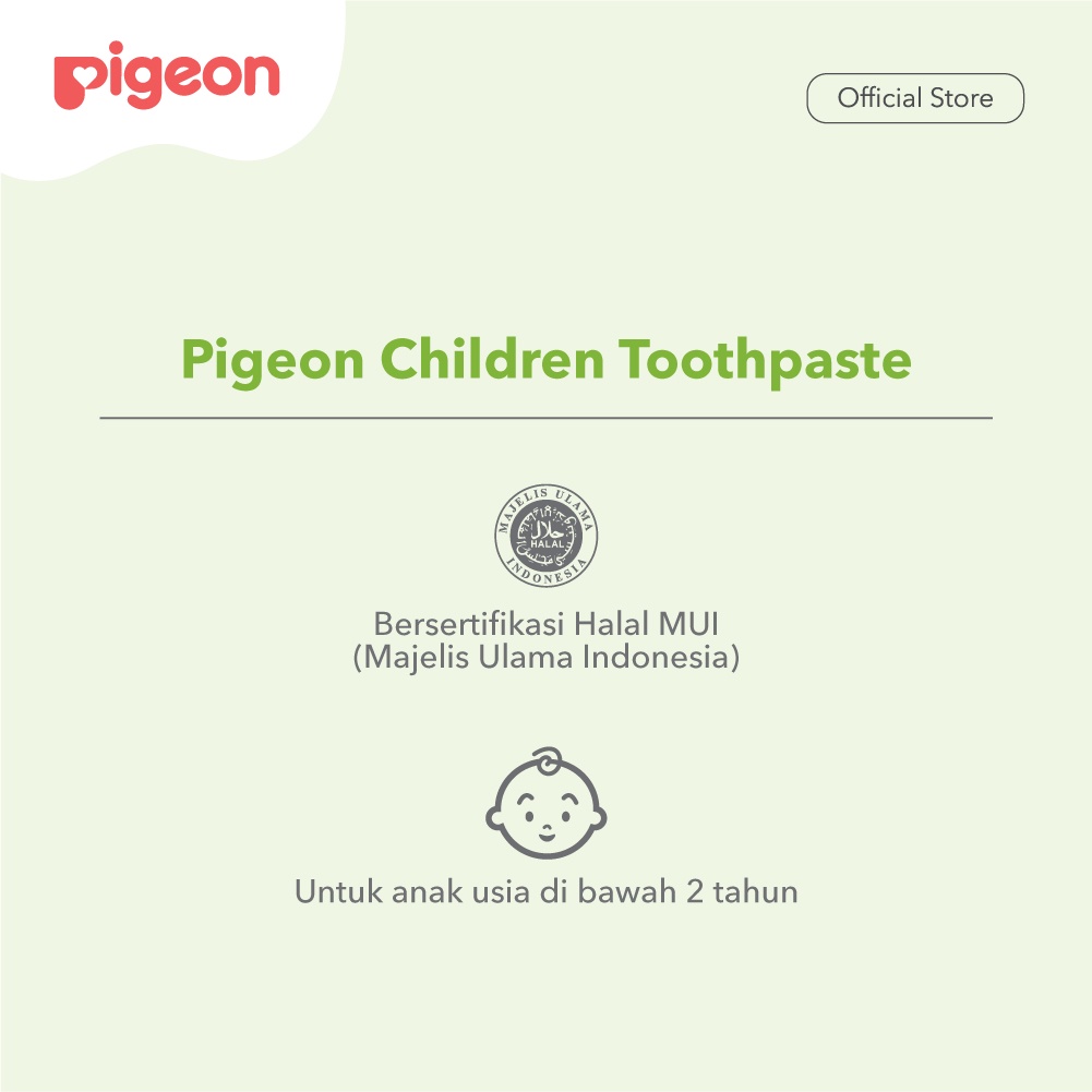 Pigeon Baby Toothpaste 45gr - Strawberry (Pasta Gigi Anak-Anak) Pigeon Baby Toothpaste 45gr - Strawberry (Pasta Gigi Anak-Anak)