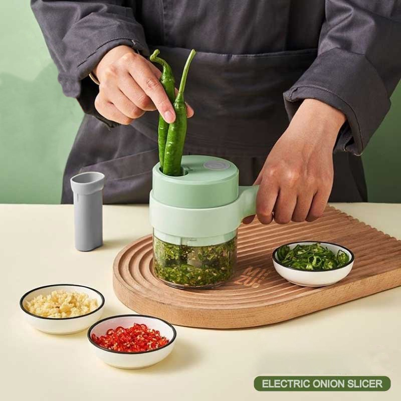 Food Chopper Elektrik 4in1 / Chopper Portable (Blender Pemotong Portable)