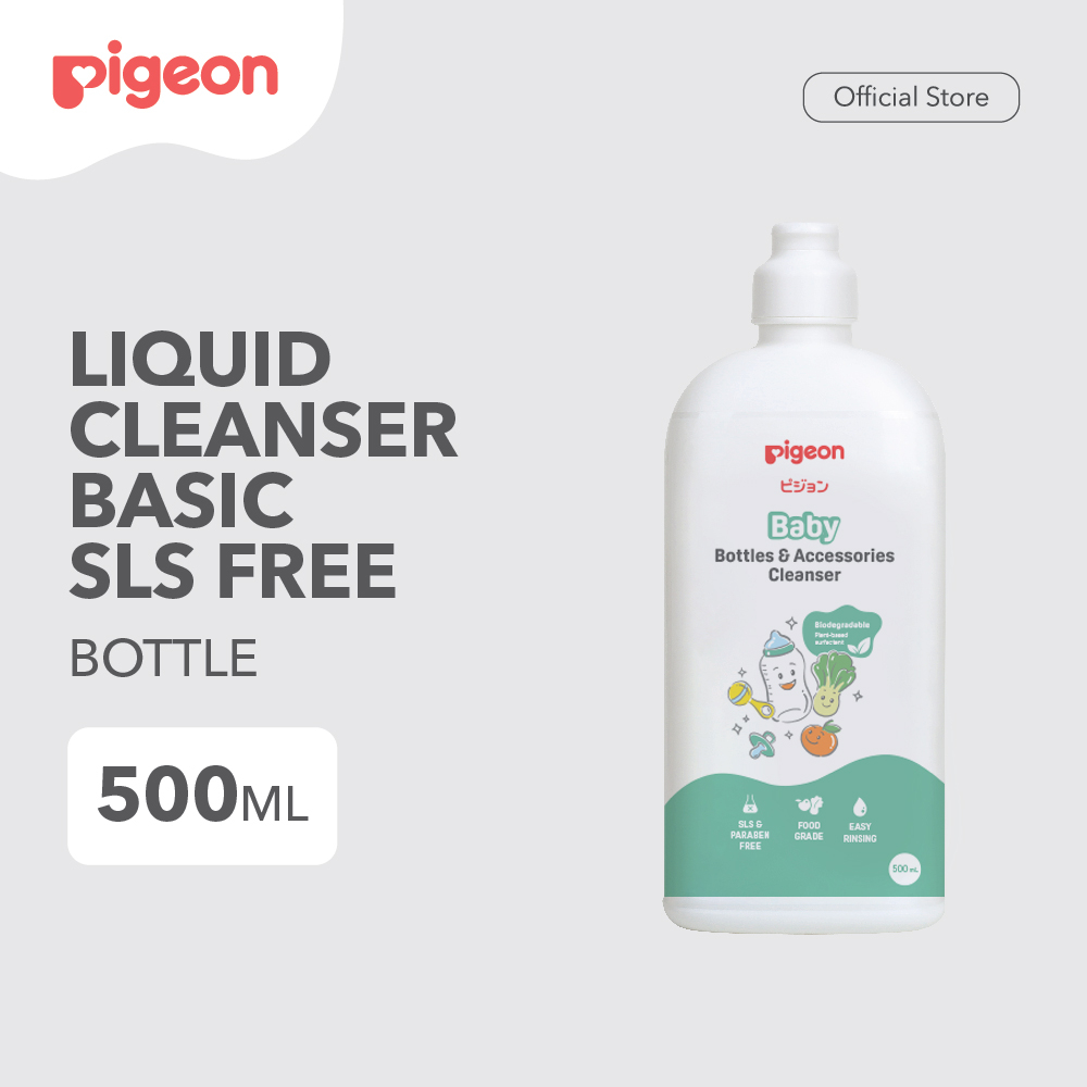 Pigeon Baby Liquid Cleanser Botol 500ml - Basic SLS Free (Bottle & Accessories Cleanser) Pigeon Baby Liquid Cleanser Botol 500ml - Basic SLS Free (Bottle & Accessories Cleanser)