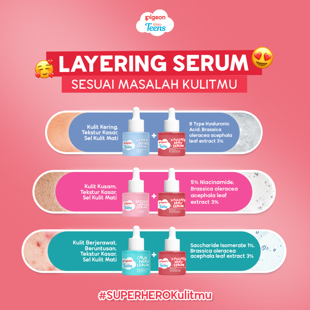 Pigeon Teens Serum 20ml - X-foliate Army