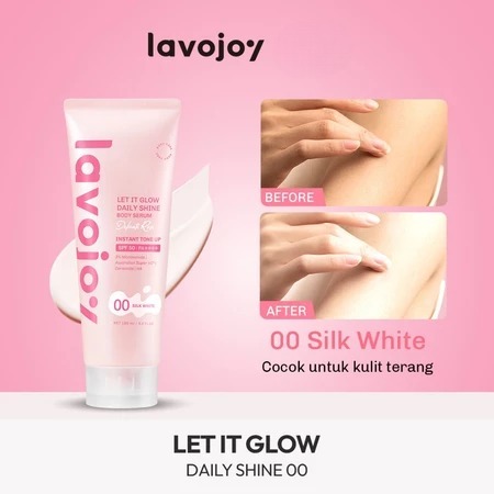 Lavojoy Let It Glow Daily Shine Body Serum SPF 50 PA++++ 180ml - 00 Silk White Lavojoy Let It Glow Daily Shine Body Serum SPF 50 PA++++ 180ml - 00 Silk White