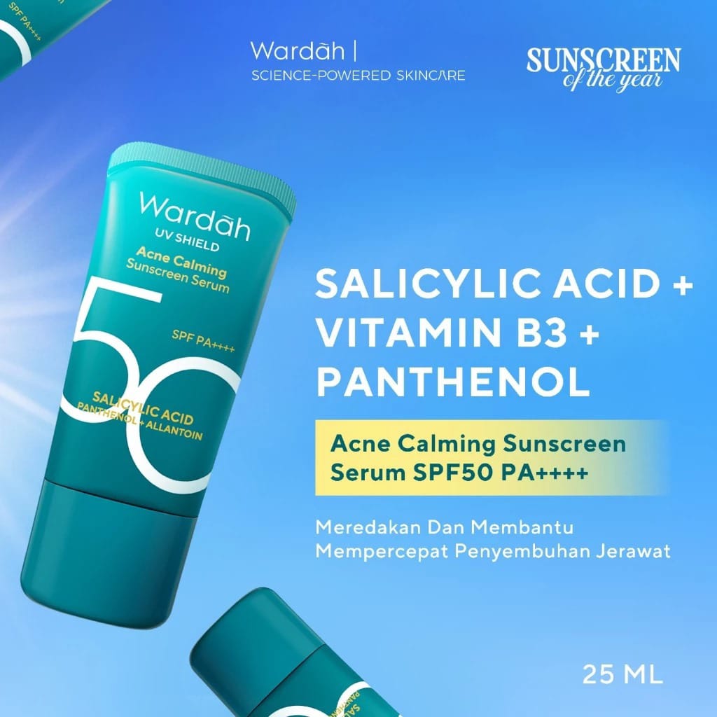 Wardah UV Shield Acne Calming Sunscreen Serum SPF50 PA++++ 25ml