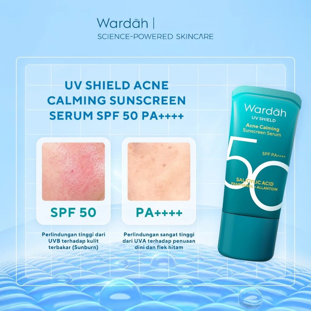 Wardah UV Shield Acne Calming Sunscreen Serum SPF50 PA++++ 25ml