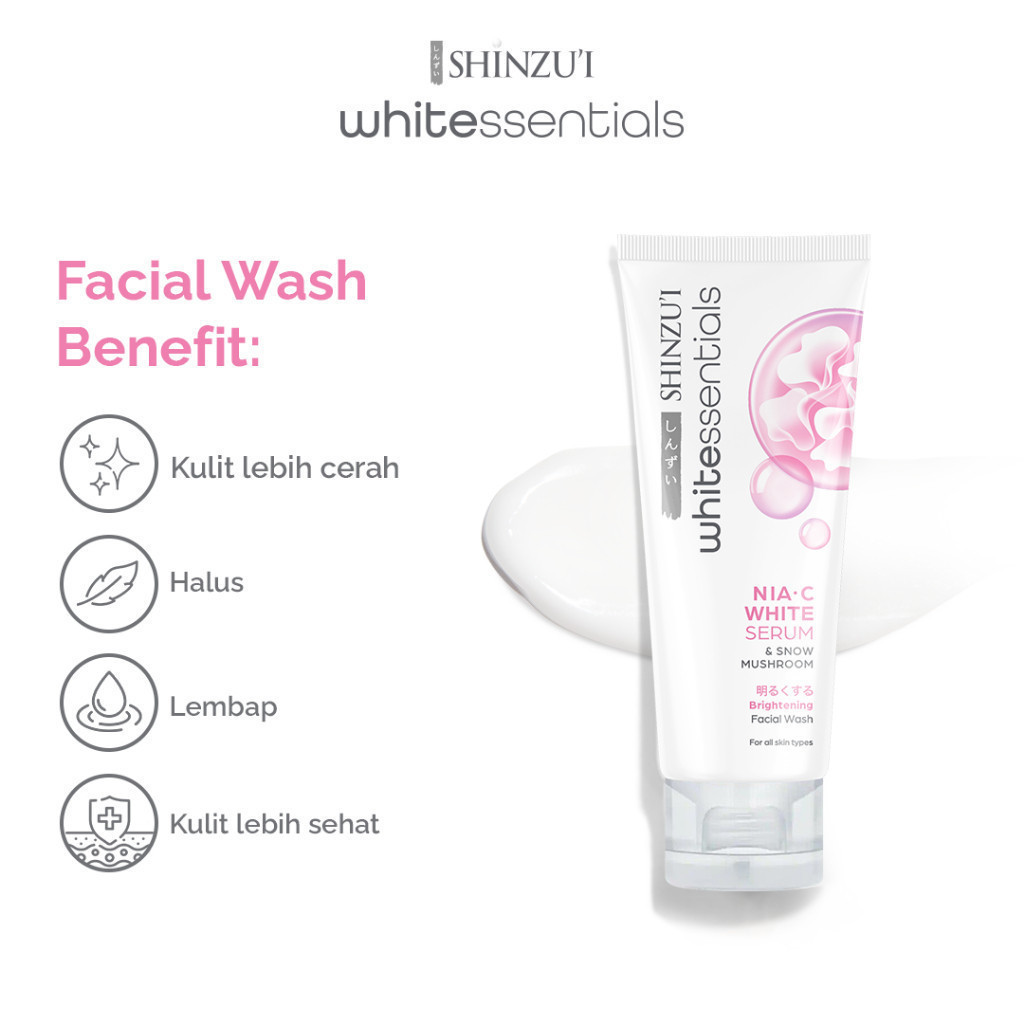 Shinzui Whitessentials Brightening Facial Wash Snow Mushroom 100ml (80+20) Shinzui Whitessentials Brightening Facial Wash Snow Mushroom 100ml (80+20)