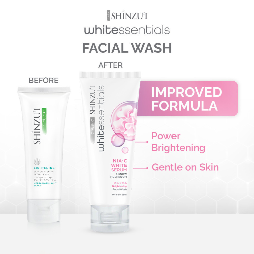 Shinzui Whitessentials Brightening Facial Wash Snow Mushroom 100ml (80+20) Shinzui Whitessentials Brightening Facial Wash Snow Mushroom 100ml (80+20)