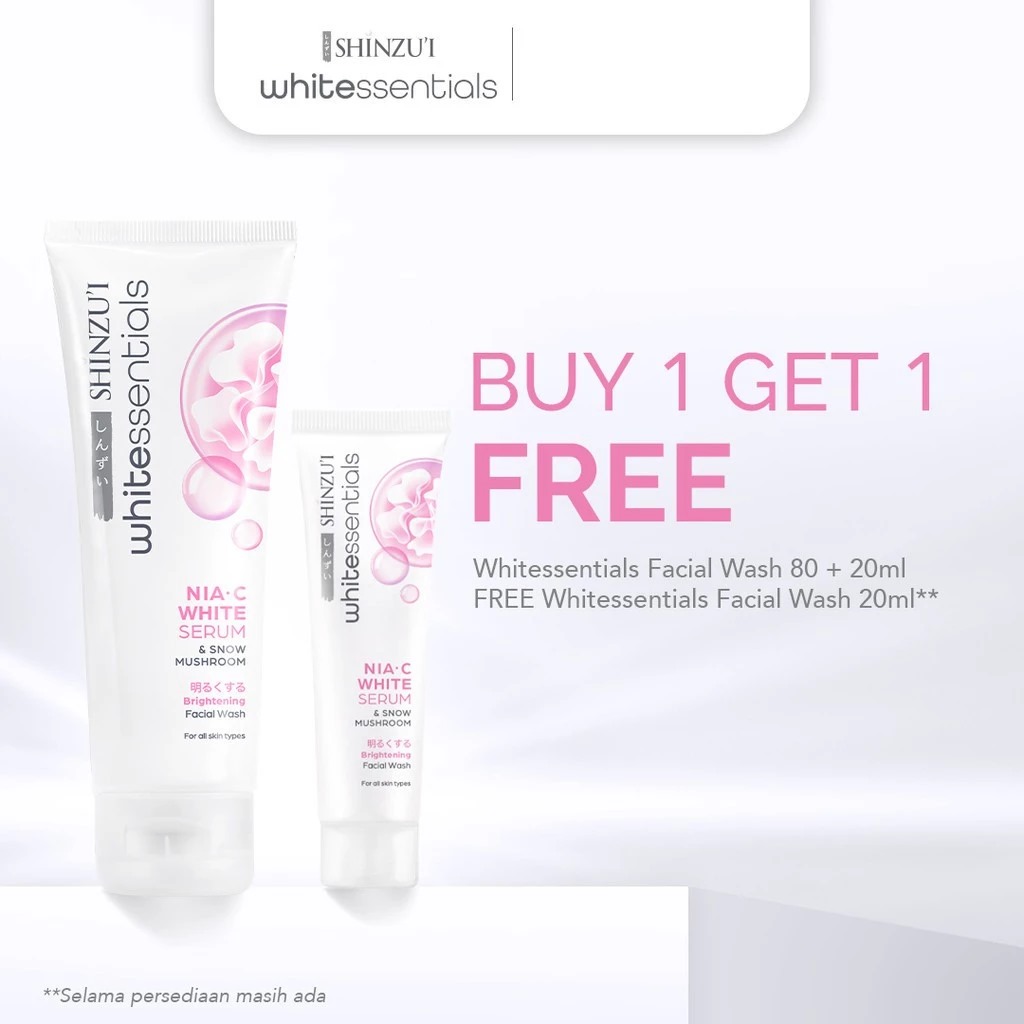 Shinzui Whitessentials Brightening Facial Wash Snow Mushroom 100ml (80+20) Shinzui Whitessentials Brightening Facial Wash Snow Mushroom 100ml (80+20)
