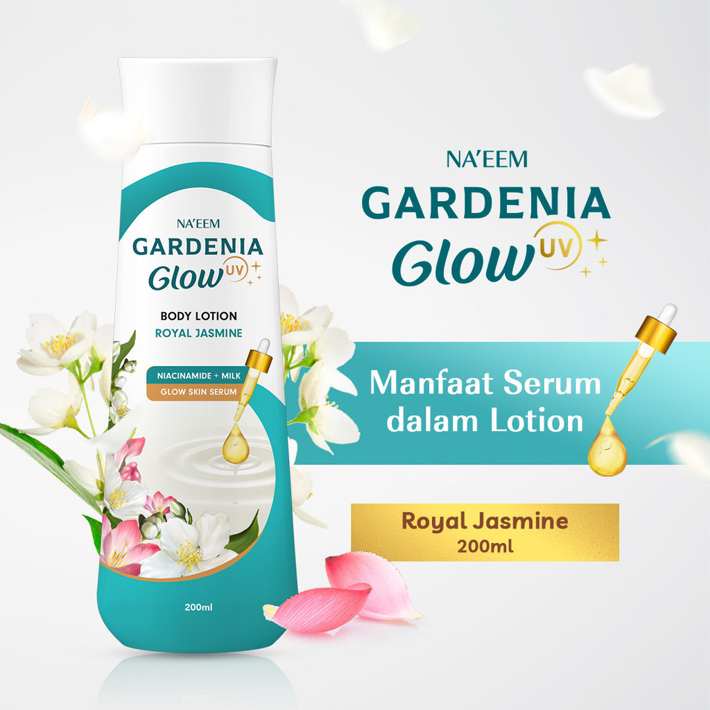 Gardenia Glow by Na'eem UV Body Lotion 200ml - Royal Jasmine