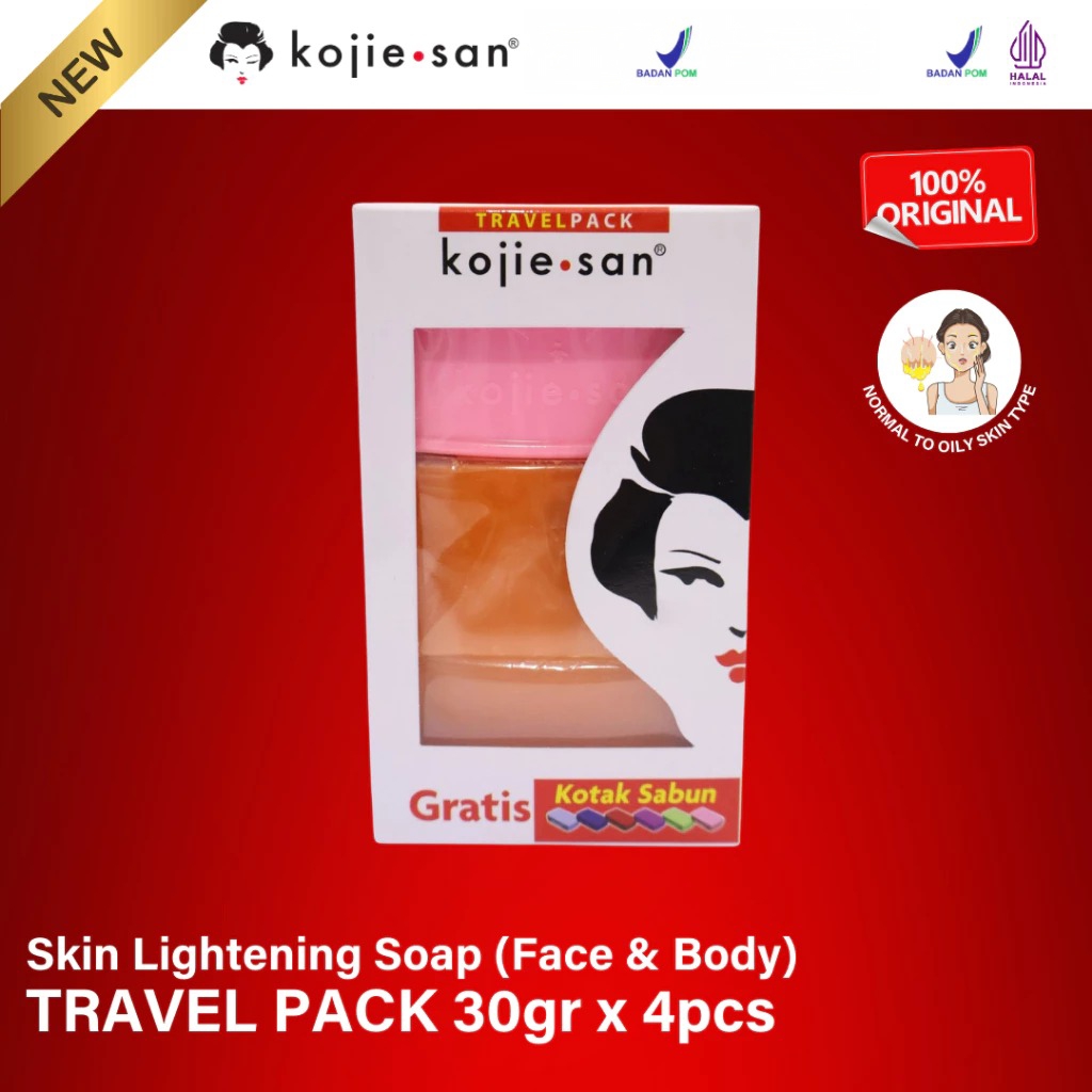 Sabun Kojie San - Kojic Acid Travel Pack 30gr x 4pcs