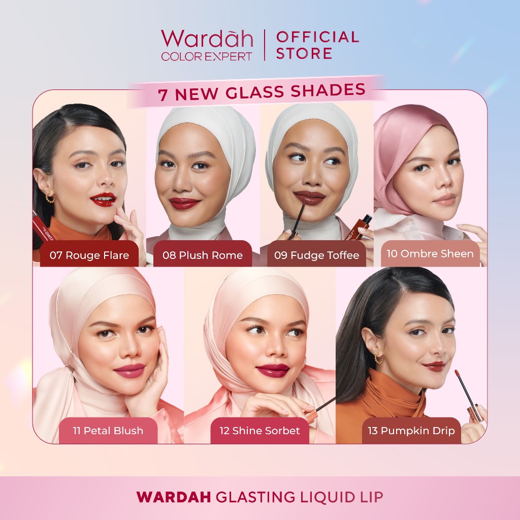 Wardah Glasting Liquid Lip 3.5gr (Lip Cream Transferproof) - 11 Petal Blush