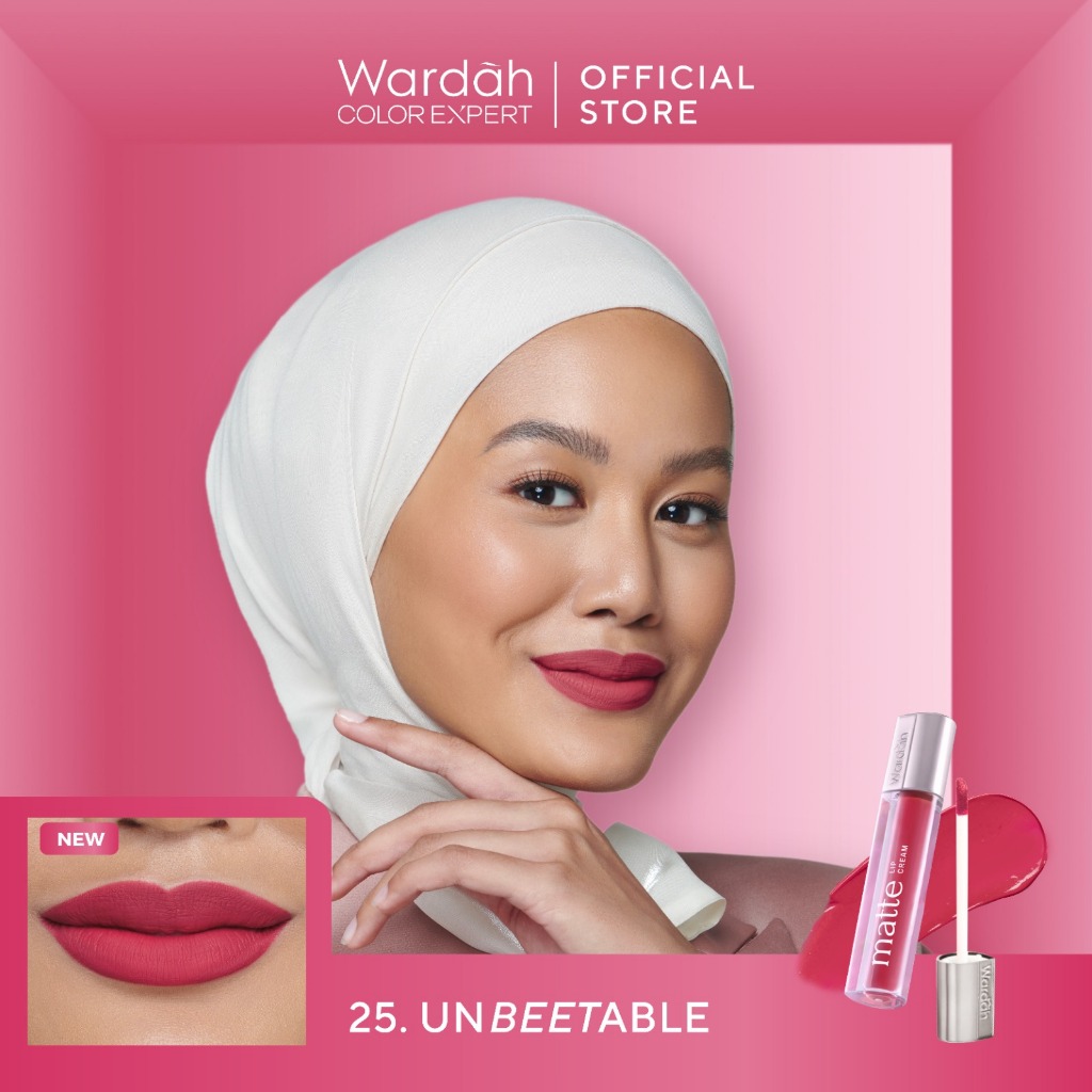 Wardah Exclusive Matte Lip Cream 4gr - 25 Unbeetable